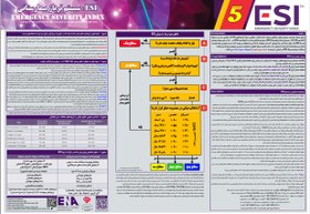 تصویر پوستر تریاژ ESI ویرایش پنجم -EMERGENCY SEVERITY INDEX 