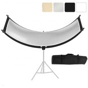 تصویر رفلکتور عکاسی خمیده 4 کاره (یو شکل) وسکات 180* 60 مدل U-Shape Curved Light Reflector 