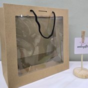 تصویر ساک دستی کرافت طلقی 23*23 