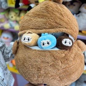 تصویر عروسک لبوبو بچه دار مدل JIMI110 ارتفاع ۵۰ سانتی‌متر 