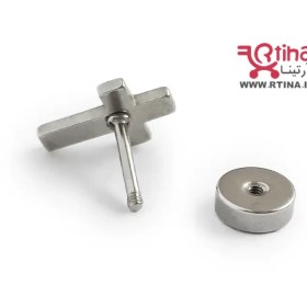 تصویر پیرسینگ صلیب میخی/ پیچی 