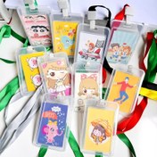 تصویر جا فتوکارتی جاکارتی جاسویچی دست کلید آویز گردنی کارت پرسنلی پاتریک باب اسفنجی کیوت فانتزی جای کارت عابر بانک محافظ کارت 