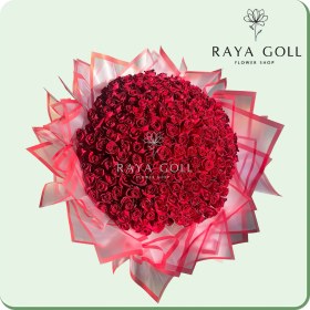 تصویر دسته گل رز سرخ 