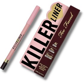 تصویر مداد چشم قهوه‌ای ۳۶ ساعته کیلر توفیسد فول سایز با جعبه رنگ ESPRESSO Too Faced KILLER LINER 36 HOUR WATERPROOF EYELINER ESPRESSO 