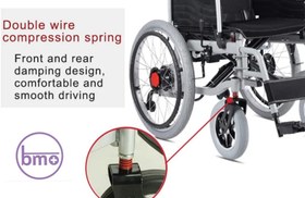 تصویر ویلچر برقی تاشو وارداتی مدل WT_100t (طرح جدید) ا electric wheelchair wt_100t (new face) electric wheelchair wt_100t (new face)