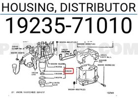 تصویر پایه دلکو کریسیدا 2Y Toyota Cressida Distributor Mounting Bracket – 2Y Engine