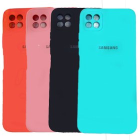 تصویر کاور مدل سیلیکونی محافظ لنز دار مناسب برای گوشی موبایل سامسونگ Galaxy A22 5G Silicon Cover For Samsung Galaxy A22 5G