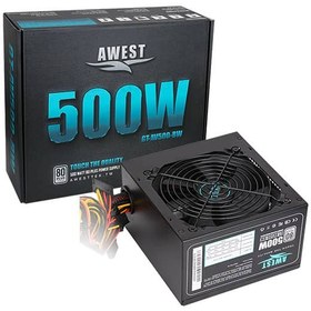 تصویر منبع تغذیه کامپیوتر اوست مدل GT-AV500-BW ا Awest GT-AV500-BW Awest GT-AV500-BW