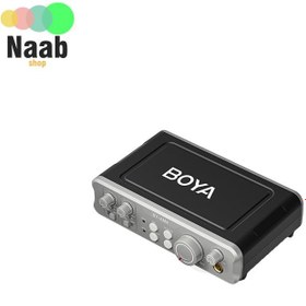 تصویر رابط صوتی ،میکسر و کارت صدا میکروفون بویا BOYA BYAM4 Dual Channel Audio Interface+گارانتی رسمی 