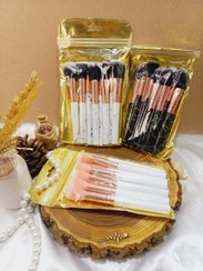 تصویر براش آرایشی ۱۰ عددی دسته سرامیکی 