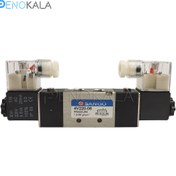 تصویر شیر برقی پنوماتیک 5/2 دوبل سایز 1/4 برند سانگو 