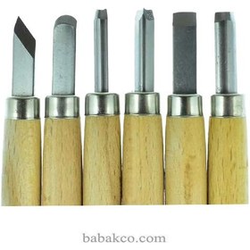 تصویر مغار دسته چوبی 6عددی 