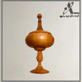 تصویر قندان پایه منبت 