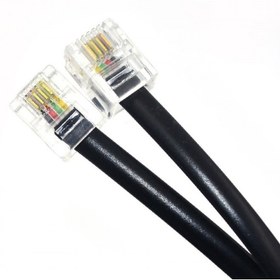 تصویر سیم تلفن دو سر سوکت 