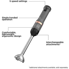 تصویر میکسر آشپزخانه بی سیم 7.2 ولت بلک اند دکر با لیوان اندازه گیری و همزن 700 میلی لیتری، شامل پایه شارژ و شارژر مغناطیسی، کیلوبایت گیگابایت - مدل BCKM1012 - ارسال 20 روز کاری 