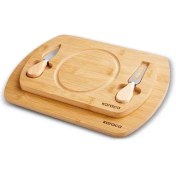 تصویر تخته گوشت و سرو ۴ پارچه بامبو کاراجا مدل LILY 