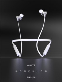 تصویر هندزفری گردنی بلوتوثی کانفلون | KONFULON مدل BHS-09 KONFULON bluetooth neckband handsfree model BHS-09