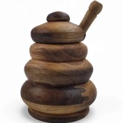 تصویر خمره عسل چوبی پلکانی کد WD6443 