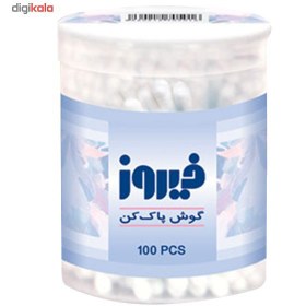 تصویر گوش پاک کن فیروز - بسته 100 عددی 