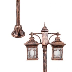 تصویر چراغ دوشعله حیاطی مدل ورساچ - Two-flame courtyard lamp, Versche model 