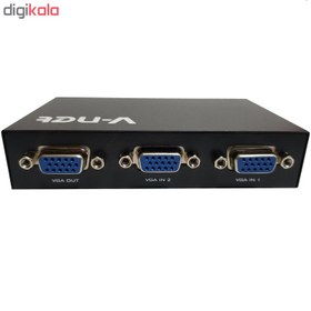 تصویر سوییچ دو پورت وی نت مدل VGA Switch 