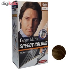 تصویر کیت رنگ موی مردانه بیگن شماره 105 ا Bigen Speedy hair Color for man NO.105 Bigen Speedy hair Color for man NO.105