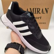 تصویر کتانی ادیداس فالکون مشکی مردانه کیفیت بسیار بالا کد 54 