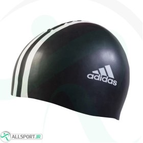تصویر کلاه شنا ادیداس 3 استرایپس سوئمینگ کپ Adidas 3-Stripes Swimming Cap 802310 