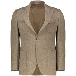 تصویر کت تک پشمی نسکافه ای مردانه آریوان BW01 