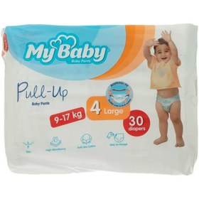 تصویر پوشک بچه مای بیبی مدل پول آپ سایز 4 ا Pullup Baby Diaper Size:4 Pullup Baby Diaper Size:4