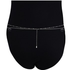 تصویر زنجیر کمر نقره ای شهره کد 1050 