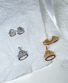 تصویر نیم ست تاج طلایی 