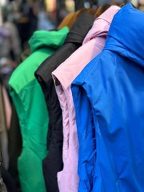 تصویر پافر زنانه وارداتی تک زیپ کلاهدار 