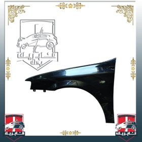 تصویر گلگیر جلو سمند رنگ‌ شده 