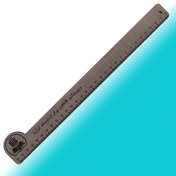 تصویر خط کش چوبی با چاپ سفارشی آرم و عنوان سازمان امکان درج لوگو و نام مدارس و ارگانها برای تعداد 20 عدد به بالا