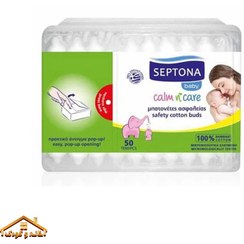 تصویر گوش پاک کن 50عددی کودک سپتونا septona 