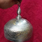 تصویر زنگ زورخانه دواتگری شده زیبا فولاد خوش صدا 