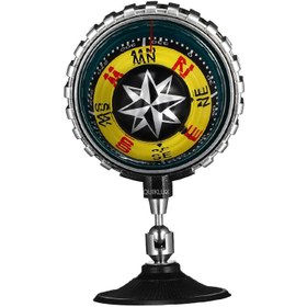 تصویر قطب نما جلو شیشه چراغ دار – رنگ بندی 