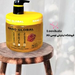تصویر ژل موی اکتیویتور موی فر نانوگلوبال (زرد) 