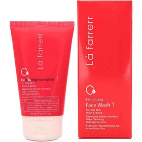 تصویر ژل شستشوی لایه بردار صورت لافارر مخصوص پوست های چرب Lafarrerr Exfoliating Face Wash For Oily Skin 