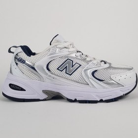 تصویر کفش روزمره زنانه و مردانه نیوبالانس 530 سفید سرمه ایNEW BALANCE (white ) 