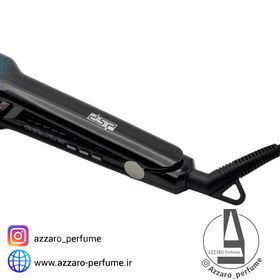 تصویر اتو مو سرامیکی dsp مدل 10023A به همراه روغن آرگان ضد حرارت Ceramic hair iron dsp model 10023A with anti-heat argan oil