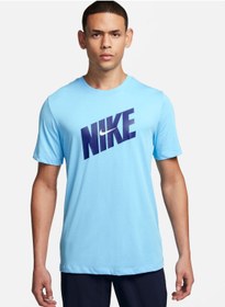 تصویر تی‌شرت نویی هیبریدی Dri-Fit برند Nike 