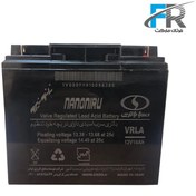 تصویر باتری 12 ولت 18 آمپر صبا باتری مدل 12V-18Ah سلد اسید ا RECHARGEABLE SEALED BATTERY RECHARGEABLE SEALED BATTERY