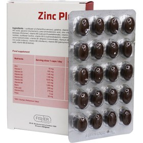 تصویر کپسول ژلاتینی نرم زینک پلاس فلکسان فیشر 60 عدد Zinc Plus Flexan 60 capsules