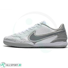 تصویر کفش فوتسال نایک تمپو طرح اصلی Nike Tiempo In Legend 9In White Gray 