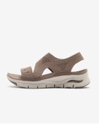 تصویر صندل زنانه اسکچرز مدل 119458 Moc رنگ قهوه‌ای Arch Fit 