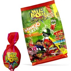 تصویر آبنبات چوبی بیگ بوم توت فرنگی 48 عددی 