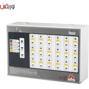 تصویر کنترل پنل اعلام حریق تسلا مدل TCP-8 ظرفیت ۸ زون 