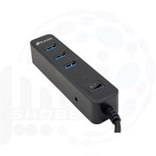 تصویر هاب USB 3.0 چهارپورت ELEVEN ایلون مدل H302 ELEVEN 4-Port USB 3.0 Hub Model H302